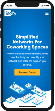 Isofy network for coworking spaces integration