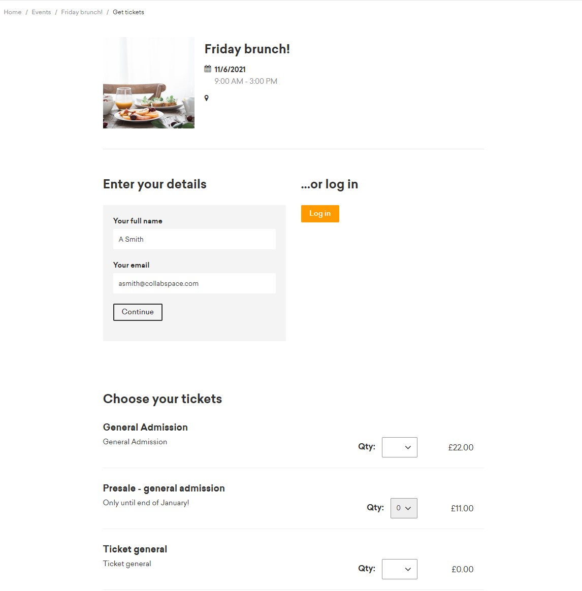 nexudus app - get tickets