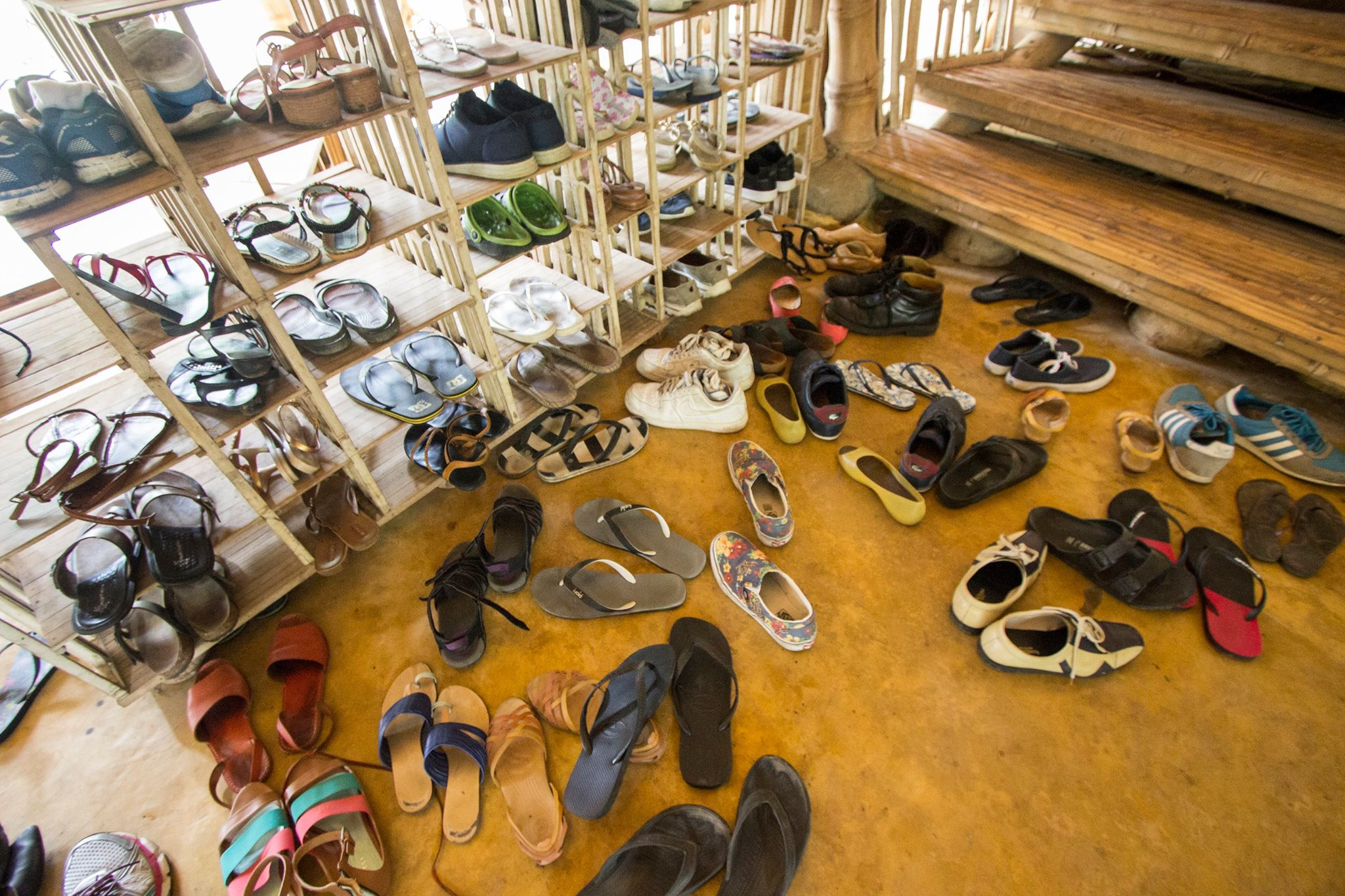 shoes on the floor