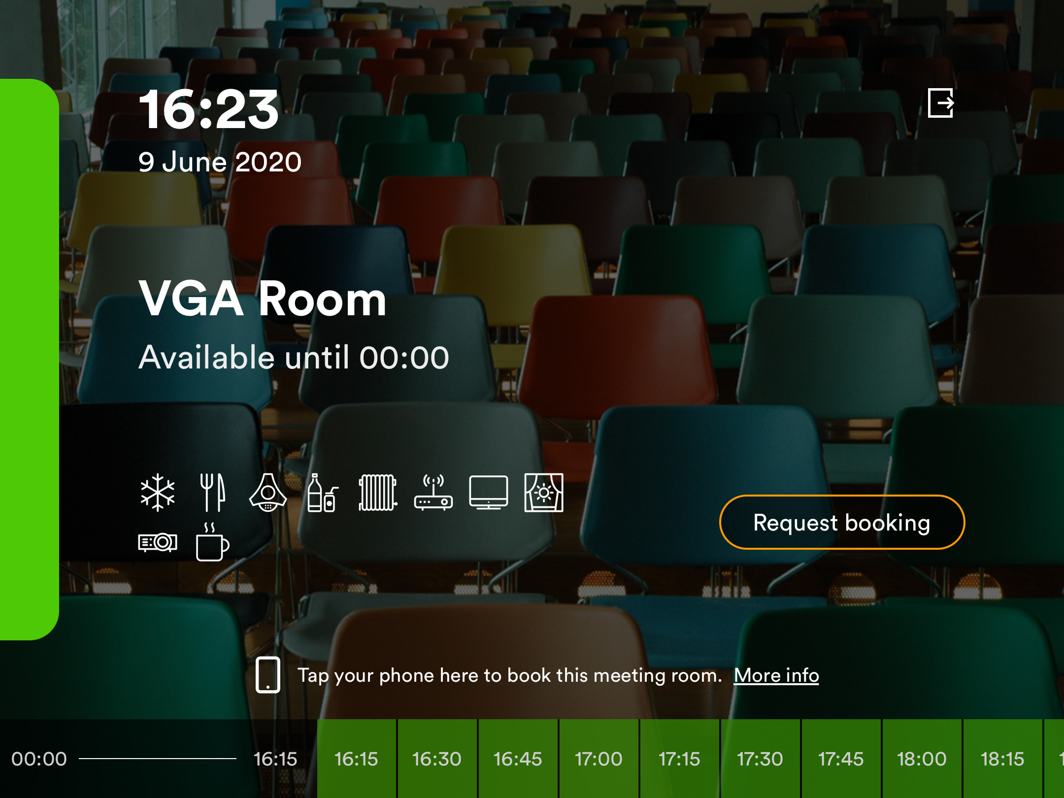 request booking room screenshot