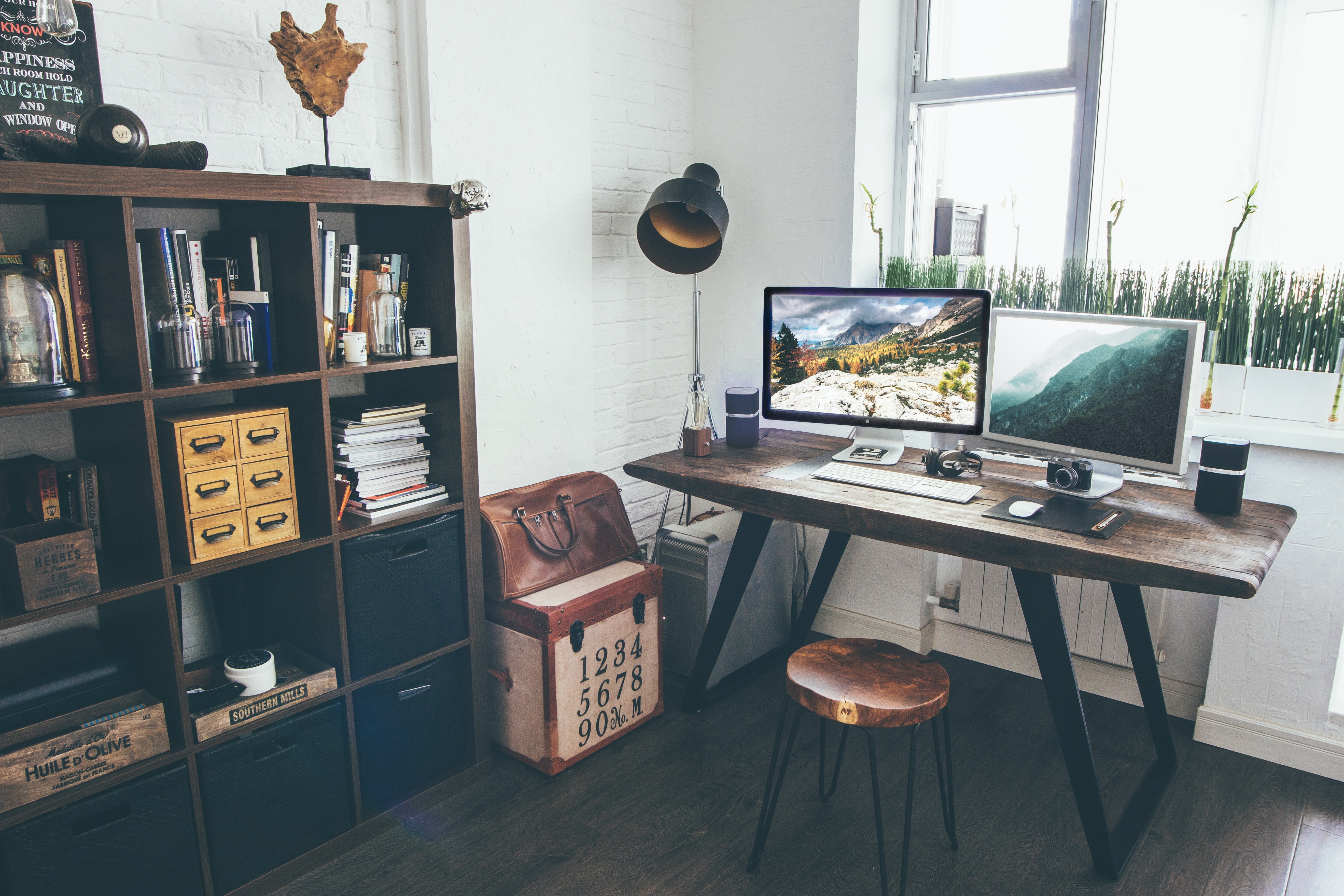 a home office