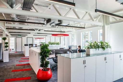 an empty coworking space