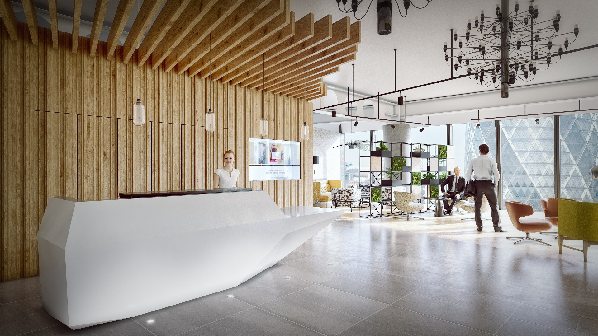 a coworking office