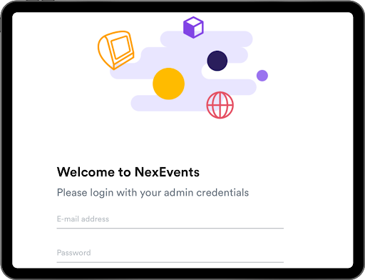 welcome to nexevents screenshot