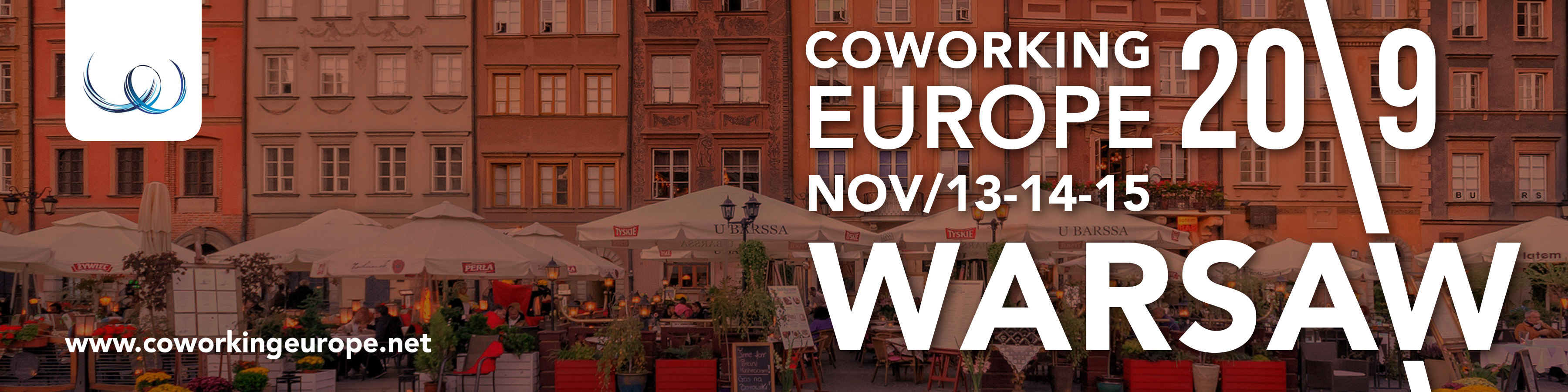 coworking europe 2019 warsaw event banner