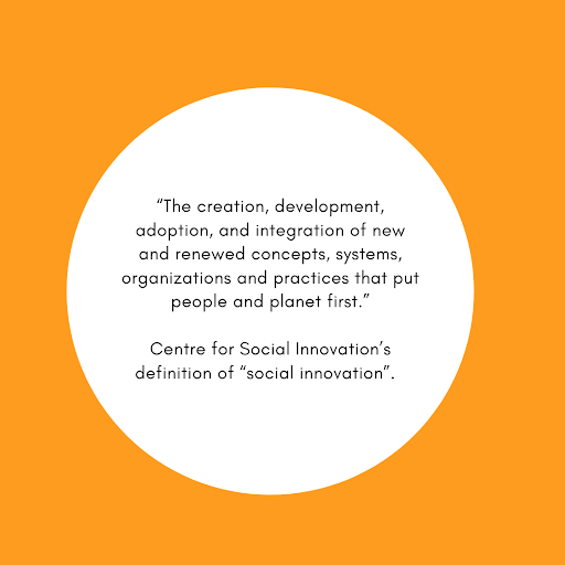 centre for social innovation's definition of "social innovation"