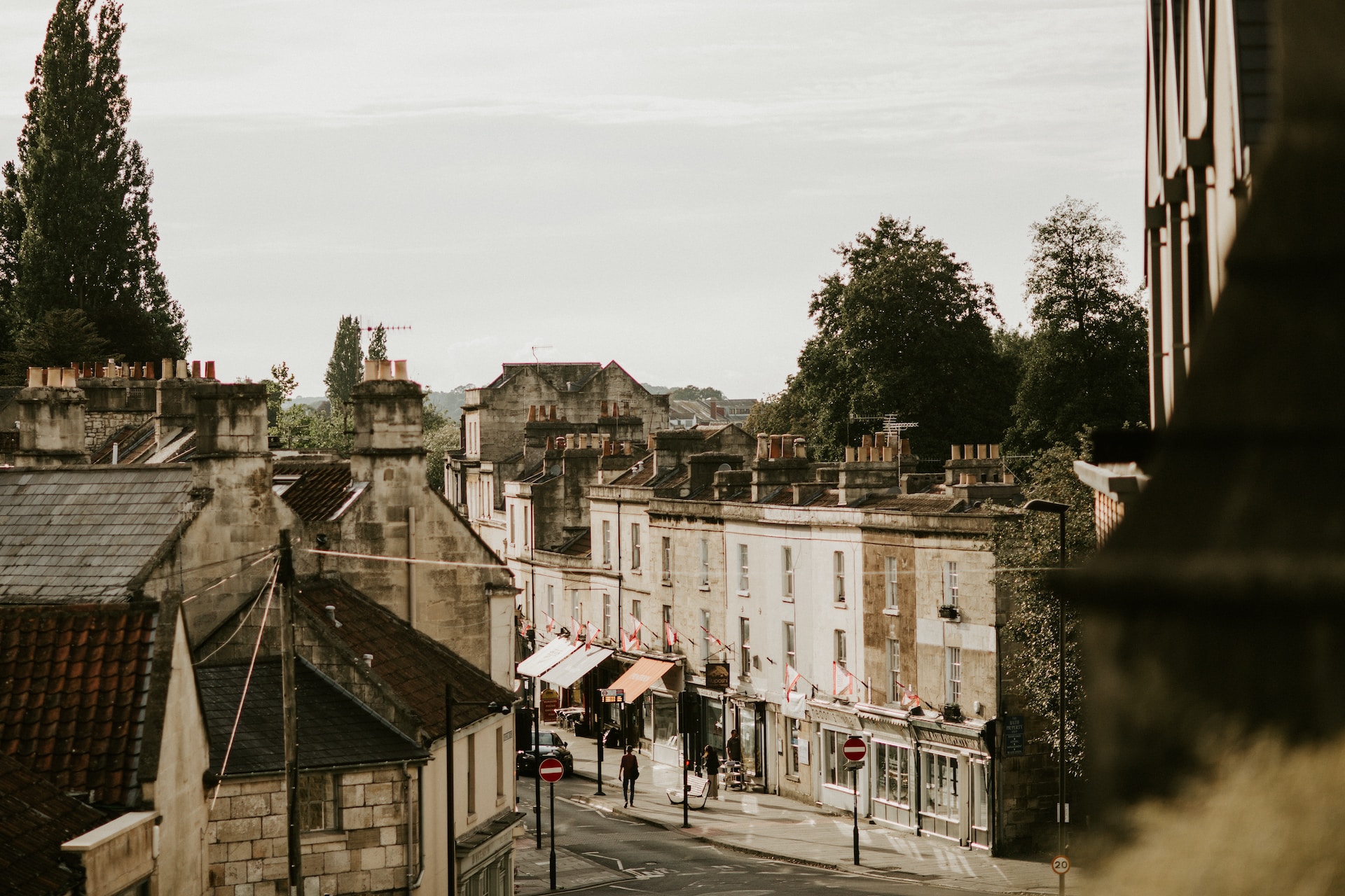 a small town image