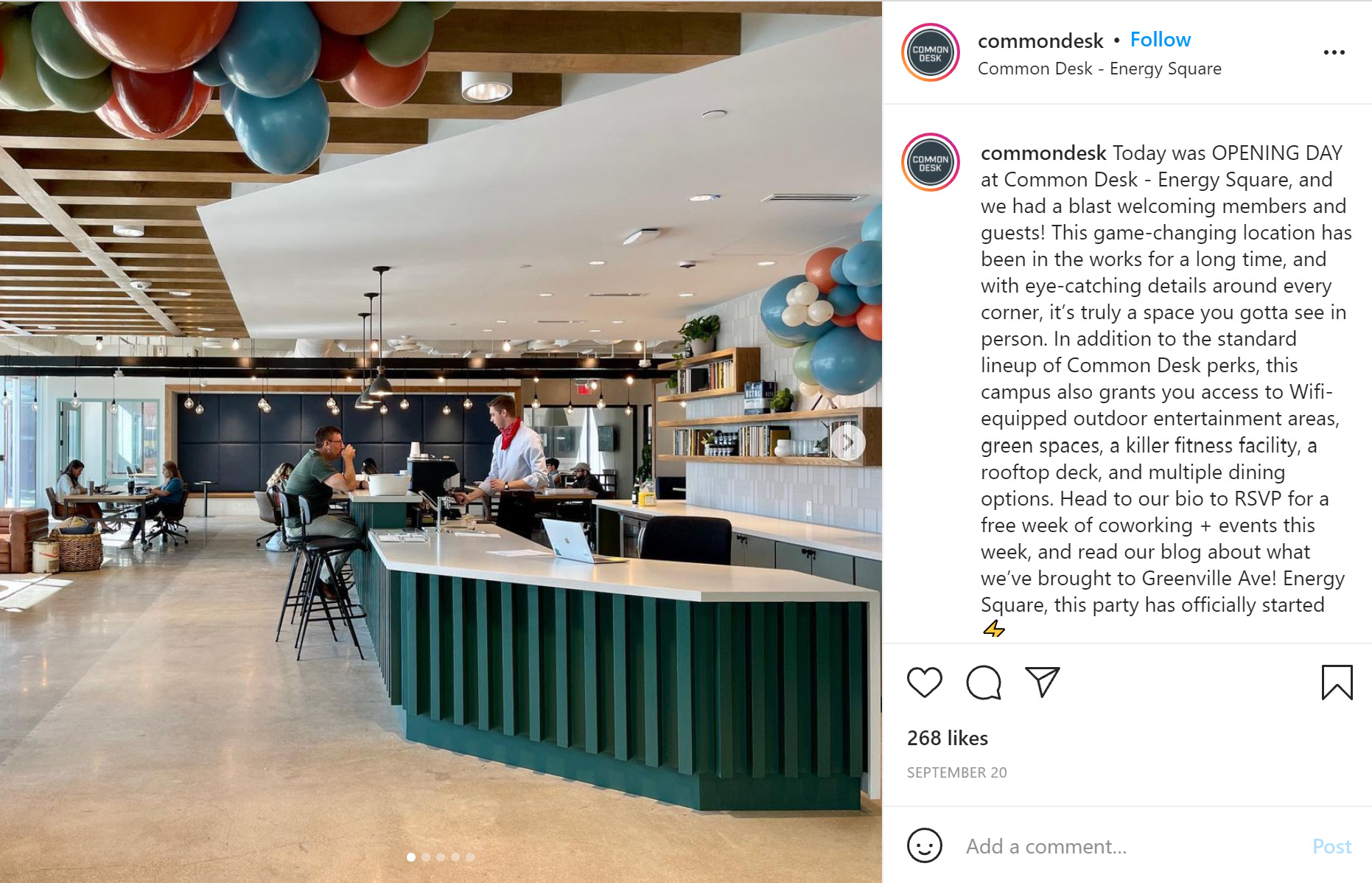 commondesk instagram post screenshot