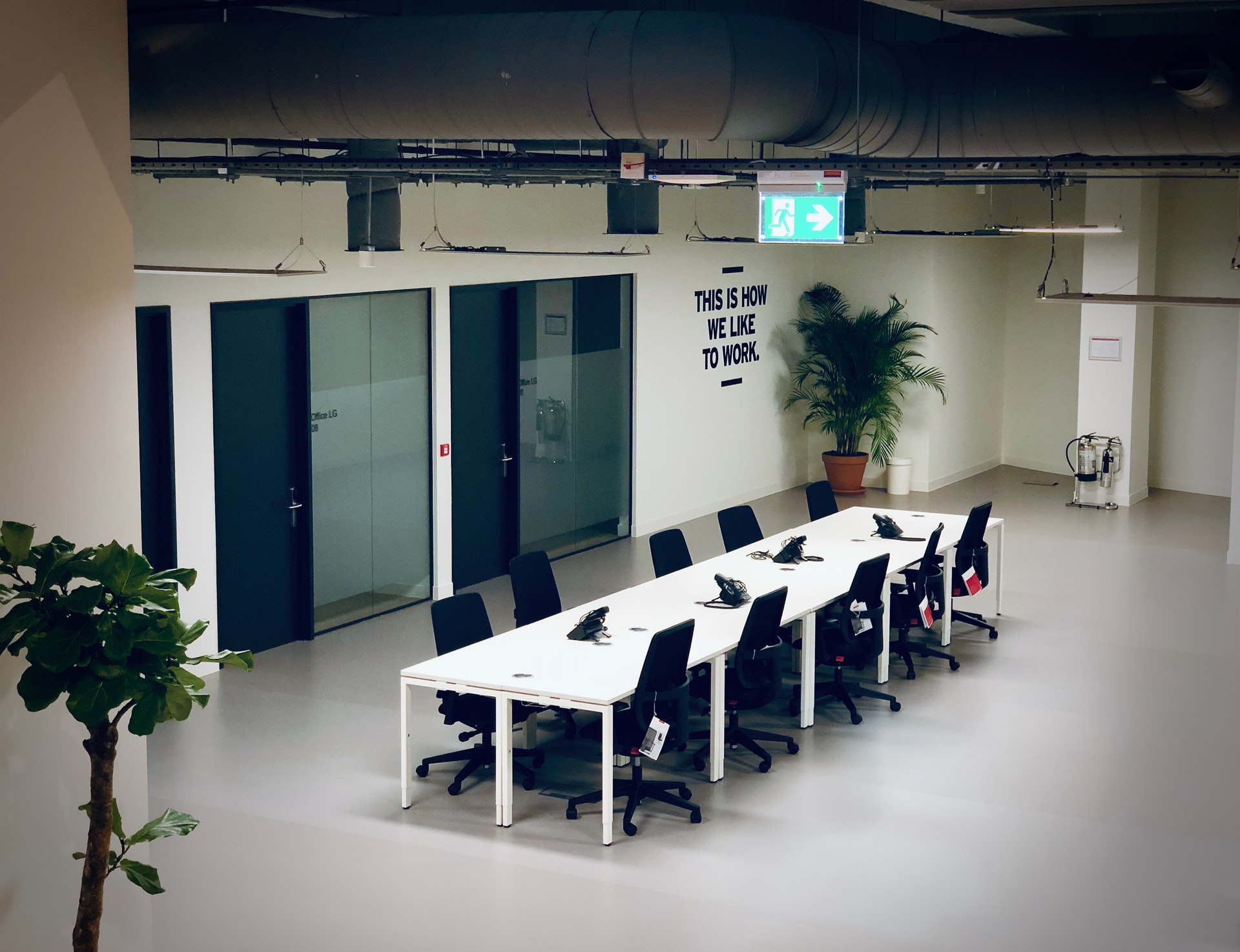 an empty coworking space