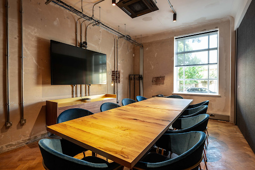 an empty conference room