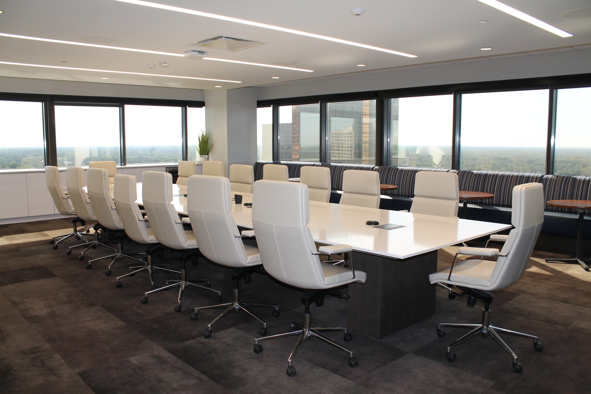 an empty conference room