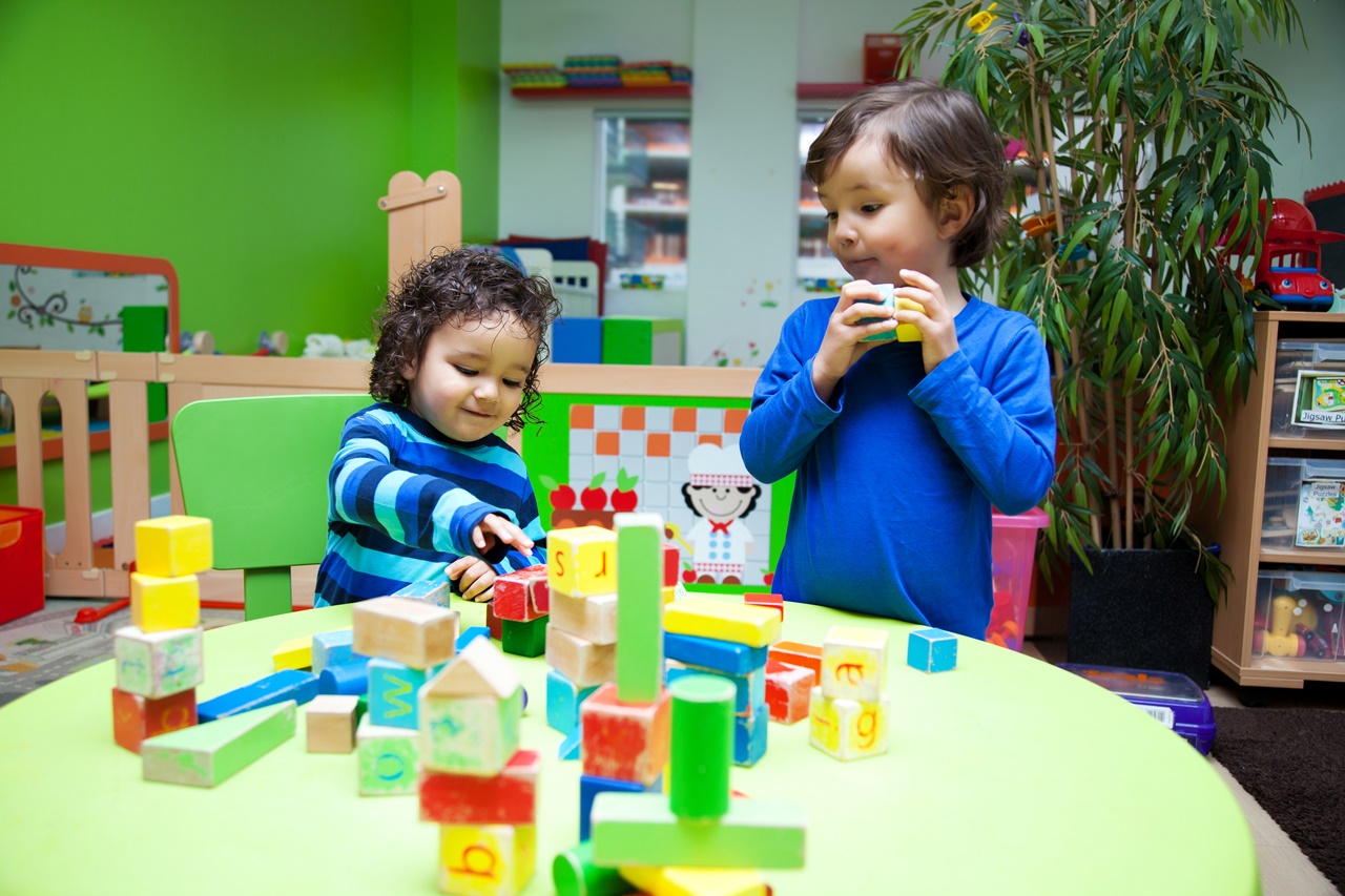 children playing with toys
