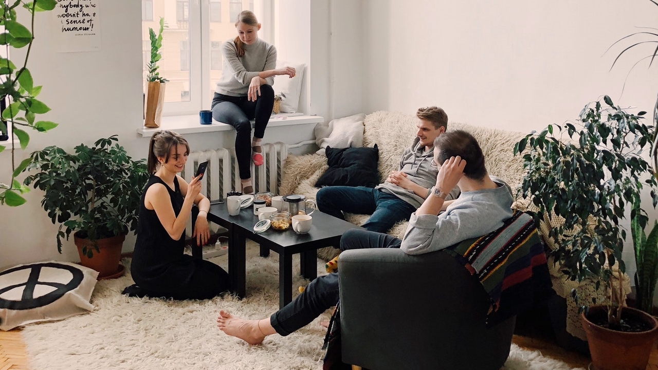 a group of friends hanging out