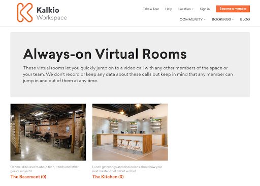 kalkio workspace app screenshot