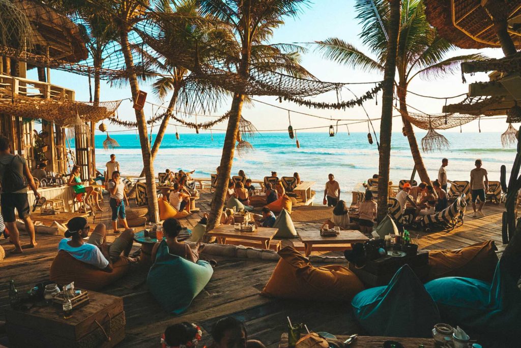 a coworking space by the beach