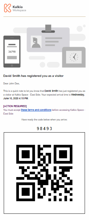 kalkio workspace qr code screenshot