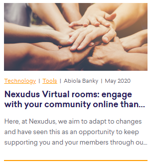 screenshot of a nexudus blog post