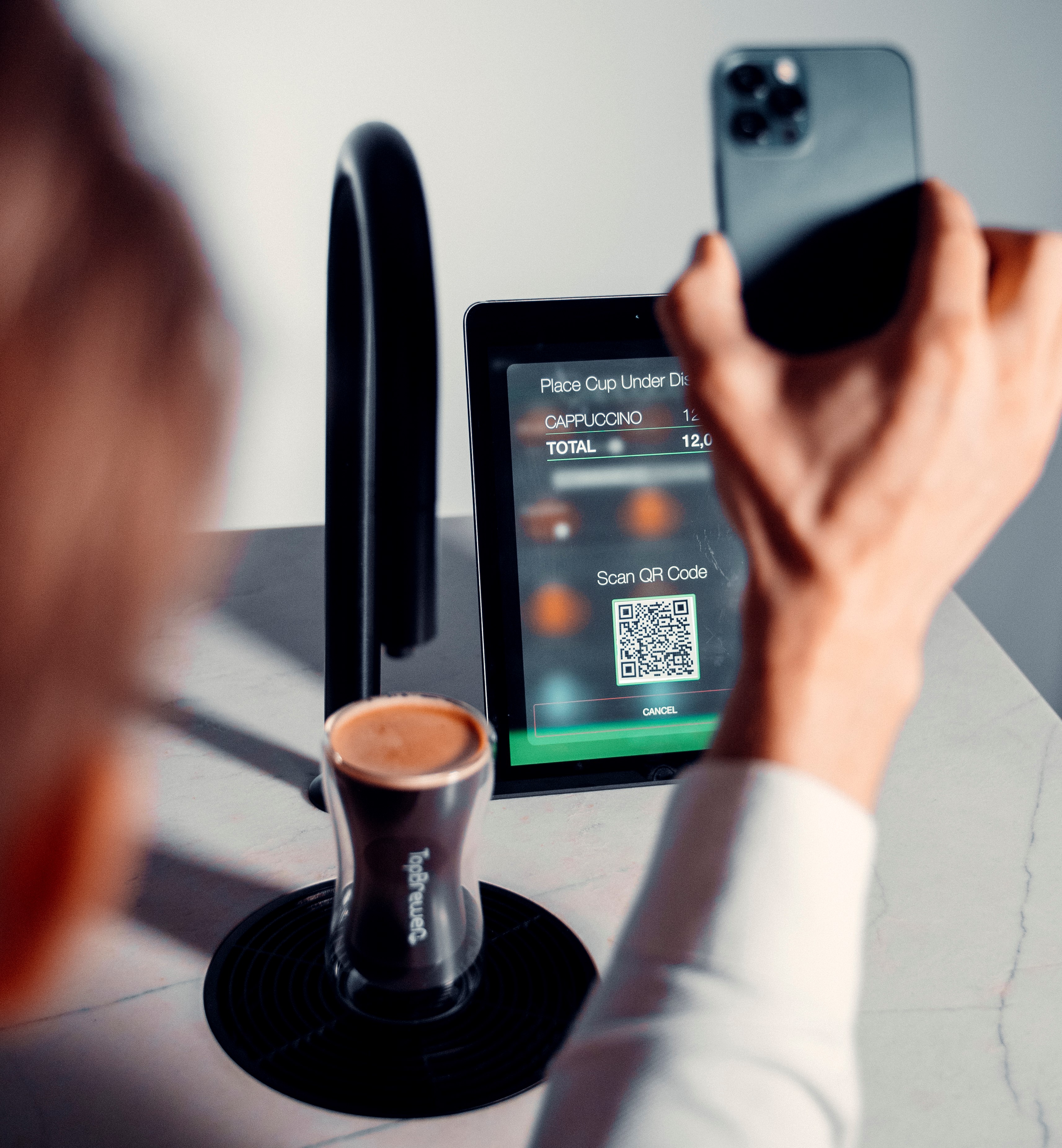 scanning a qr code