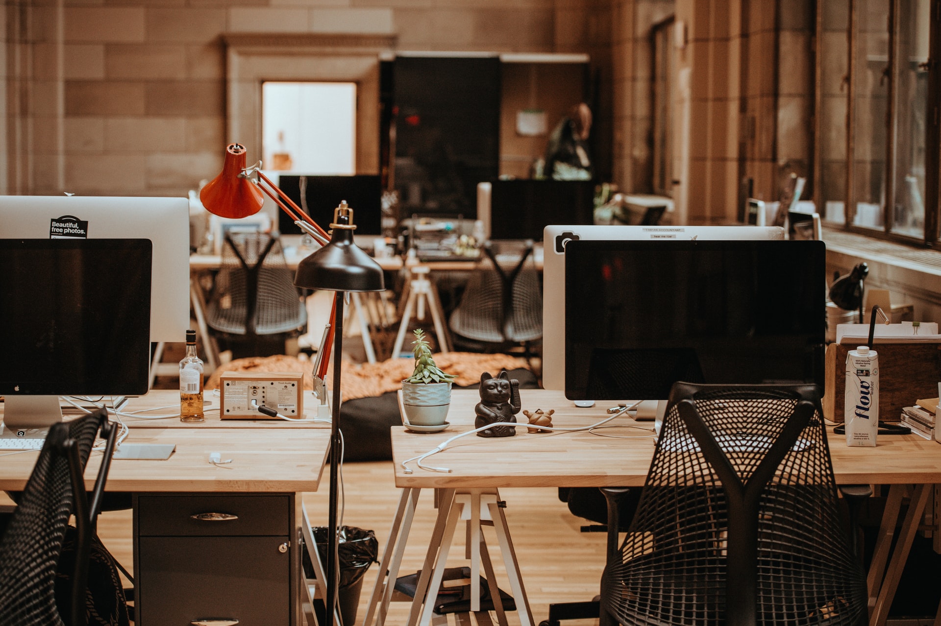 a coworking office space