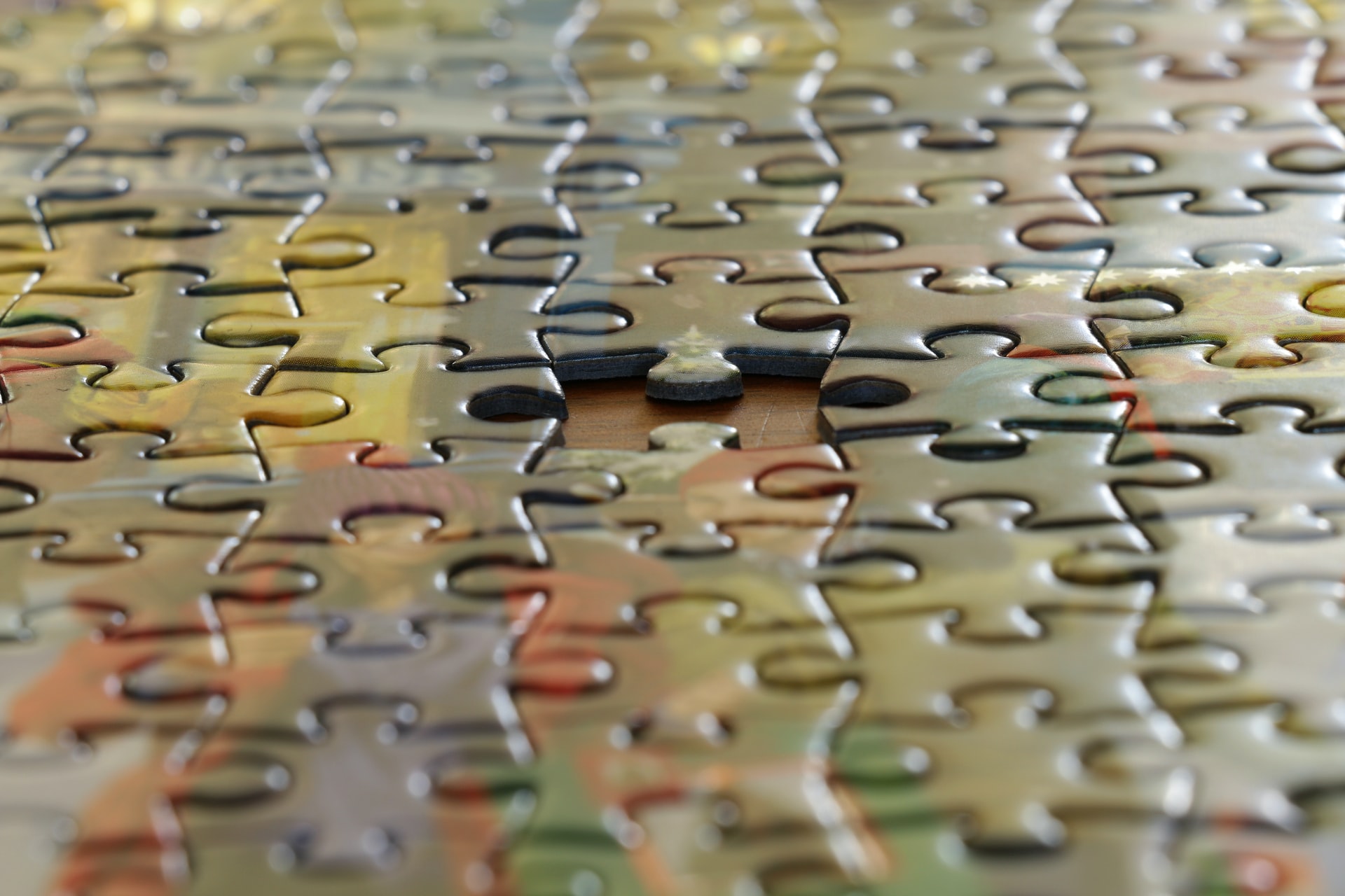 an unfinished puzzle