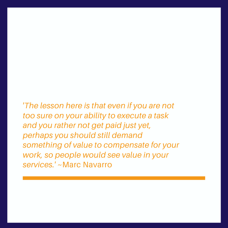 a quote by mark navarro