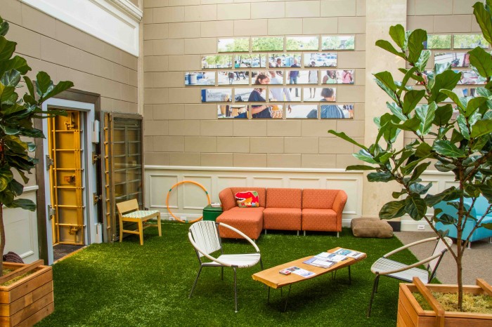 an empty coworking space