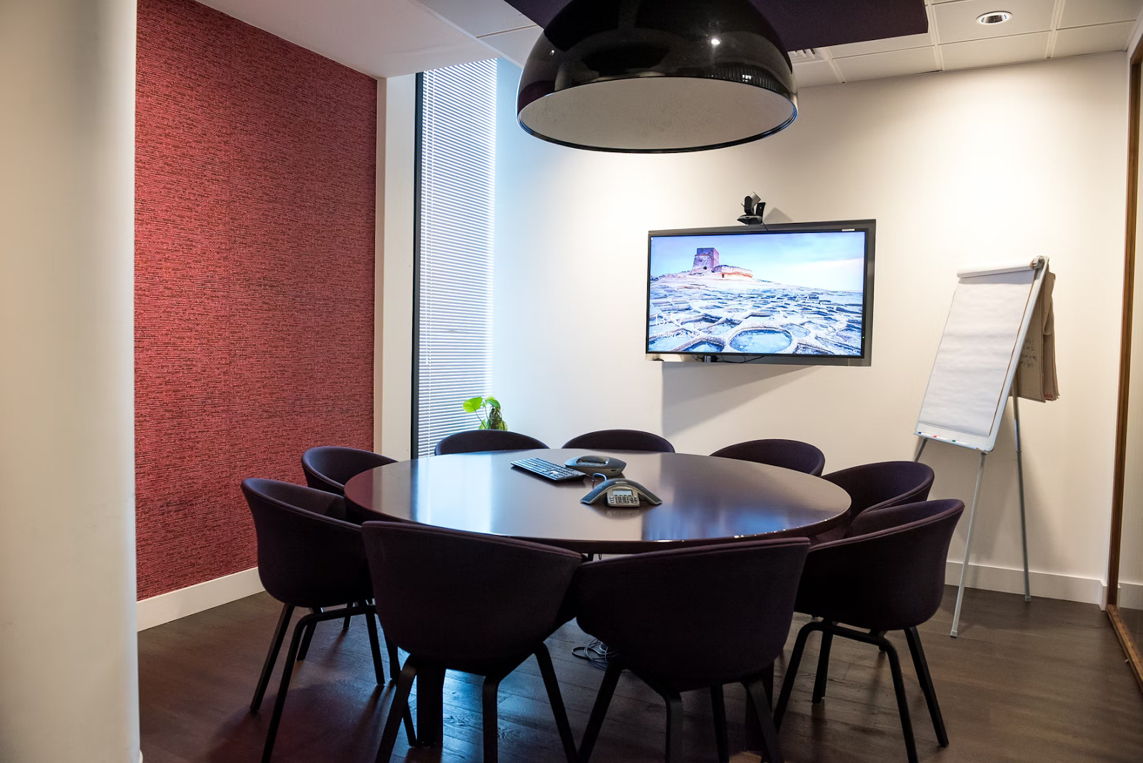 an empty conference room