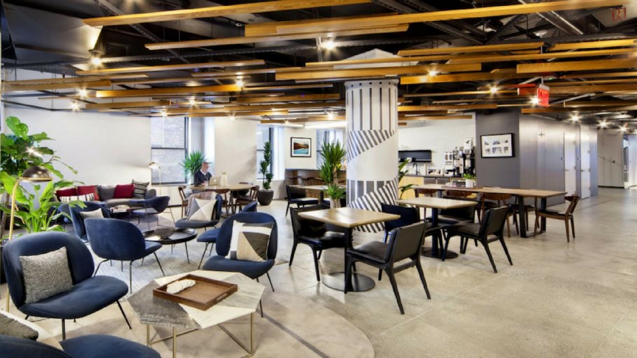 an empty coworking space