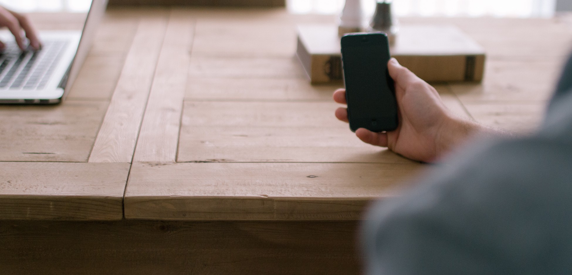 smartphone in hand