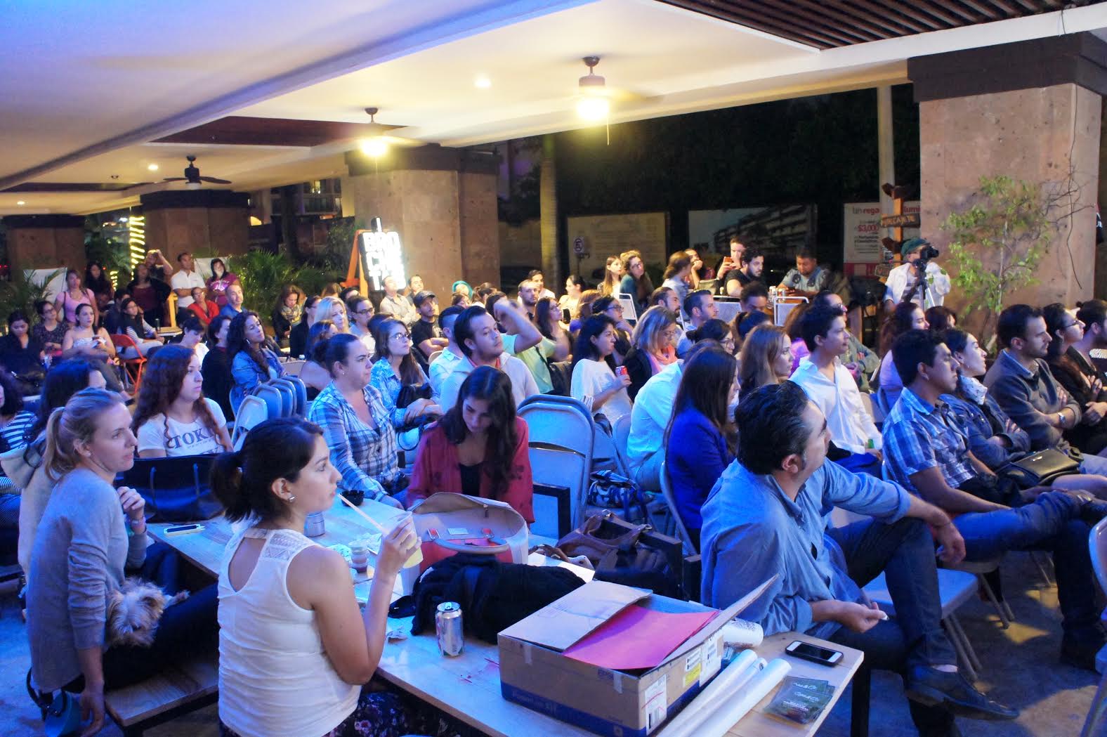 people at a coworking event