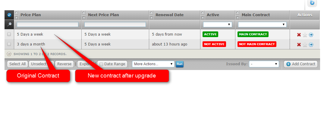 upgrade contract