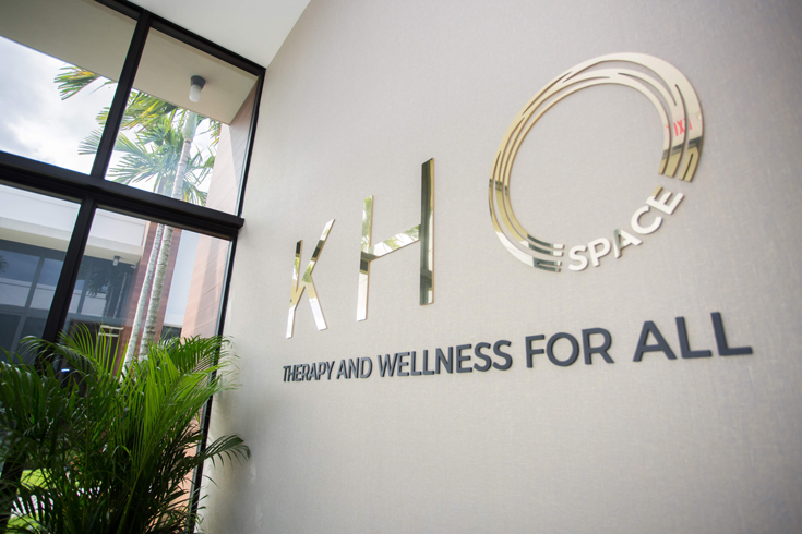 Khospace logo on wall