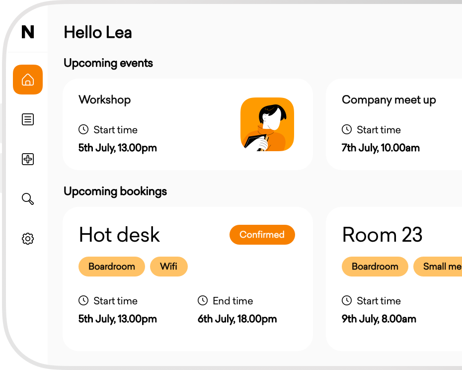 For tenants and members - dashboard hello lea