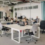 Inside the open plan office managed by Nexudus at Fusebox