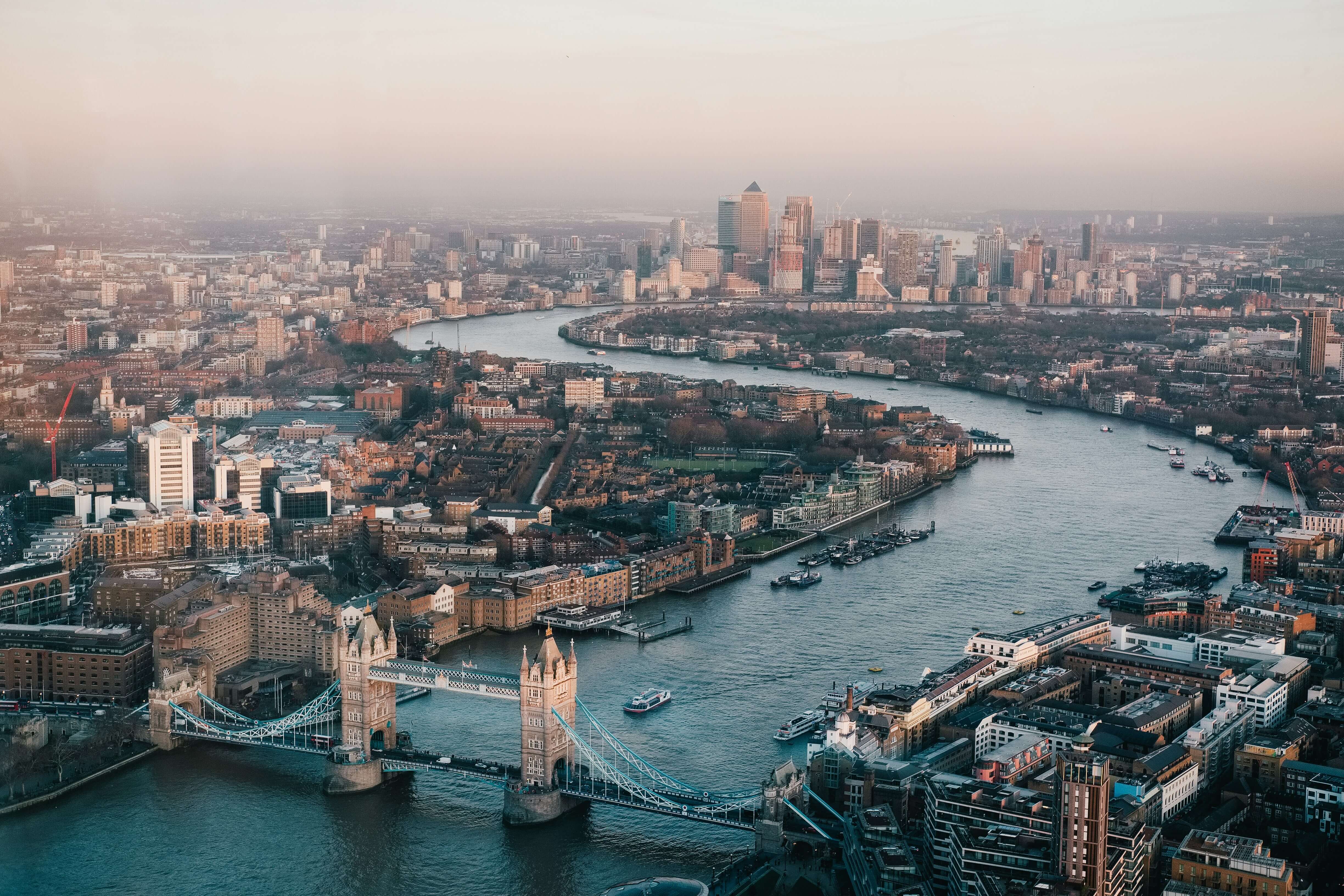 An amazing view from the Shard, London’s tallest building, of the skyline