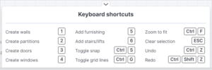 Nexudus floor plan editor keyboard shortcuts