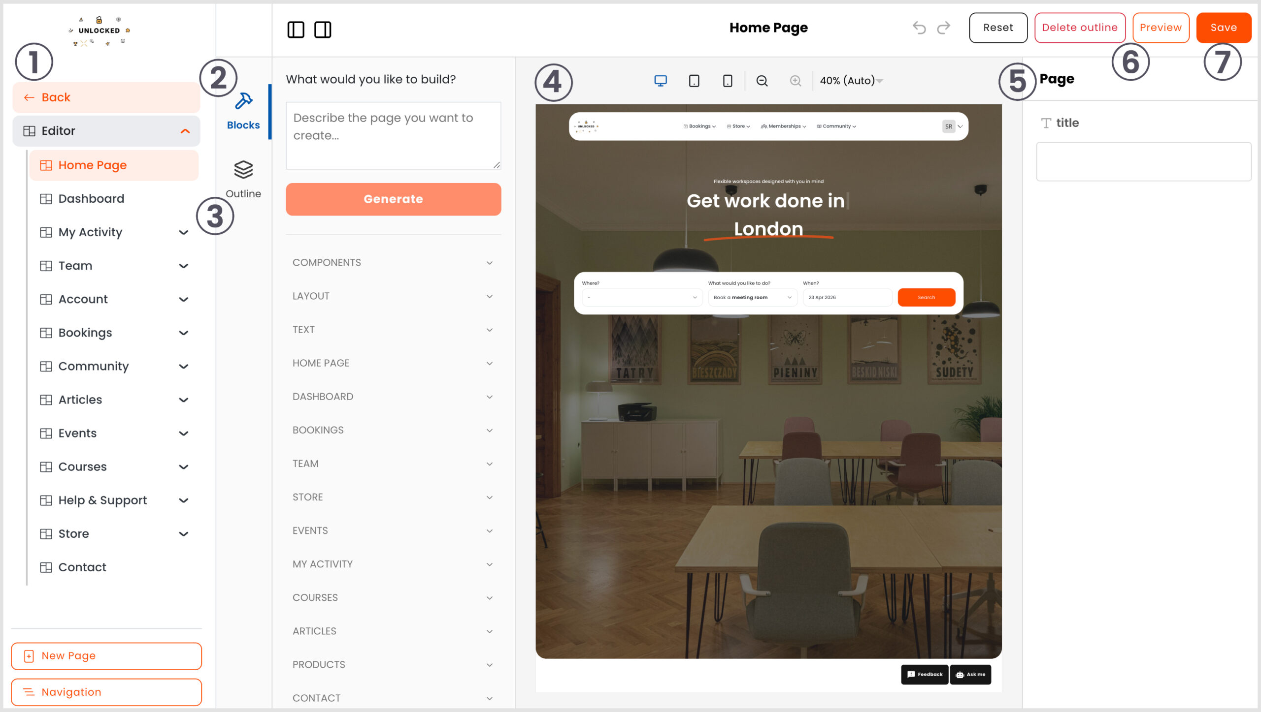Members Portal Editing Page