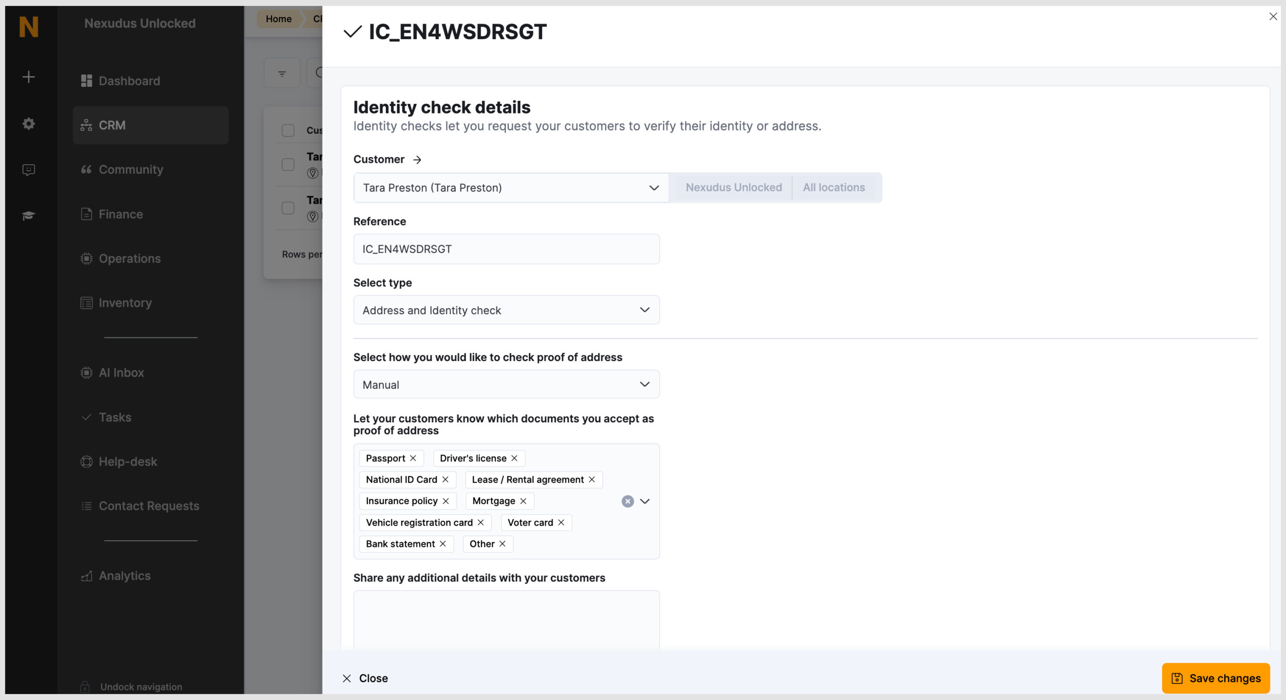 Admin panel documents override